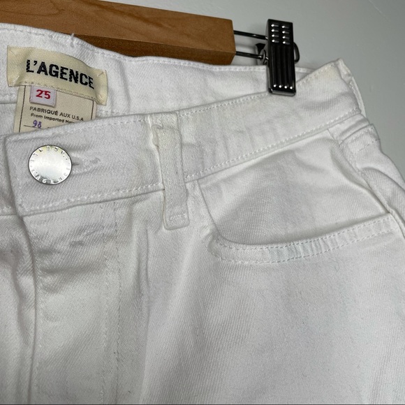 L'agence Denim White Shorts Size 25 - Picture 8 of 9